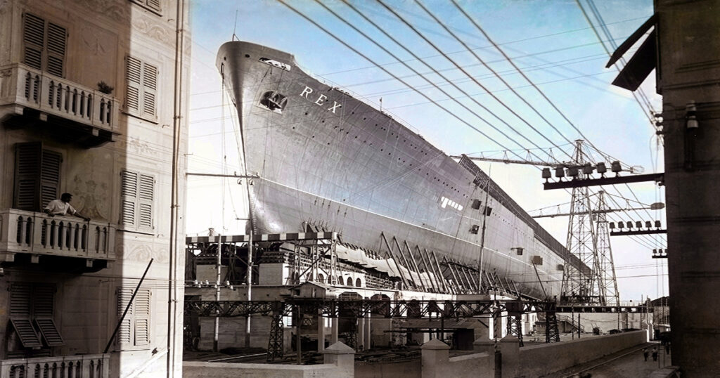 The Rex, the magnificent Italian ocean liner